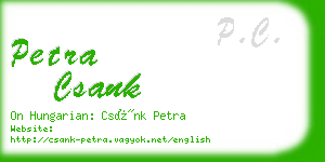 petra csank business card